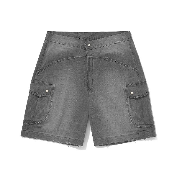 Bermudão Sarja Elo "Cargo" Preto