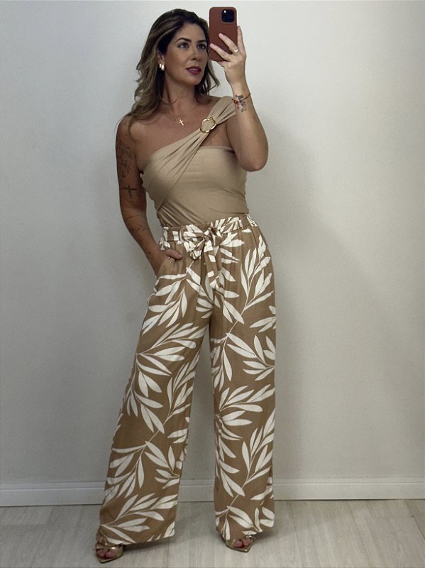 PANTALONA FOLHAGEM NUDE (AR25-1298)