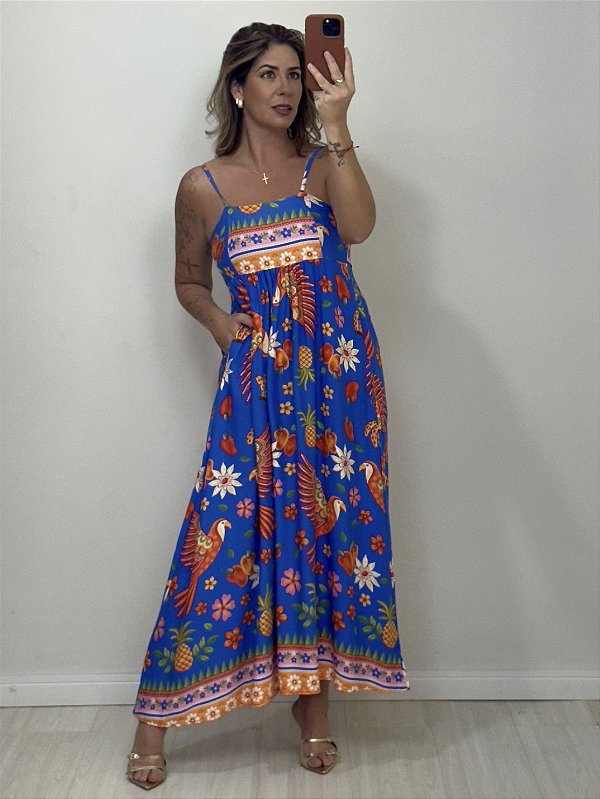 VESTIDO AURORA ESTAMPADO AZUL (AR25-1244)