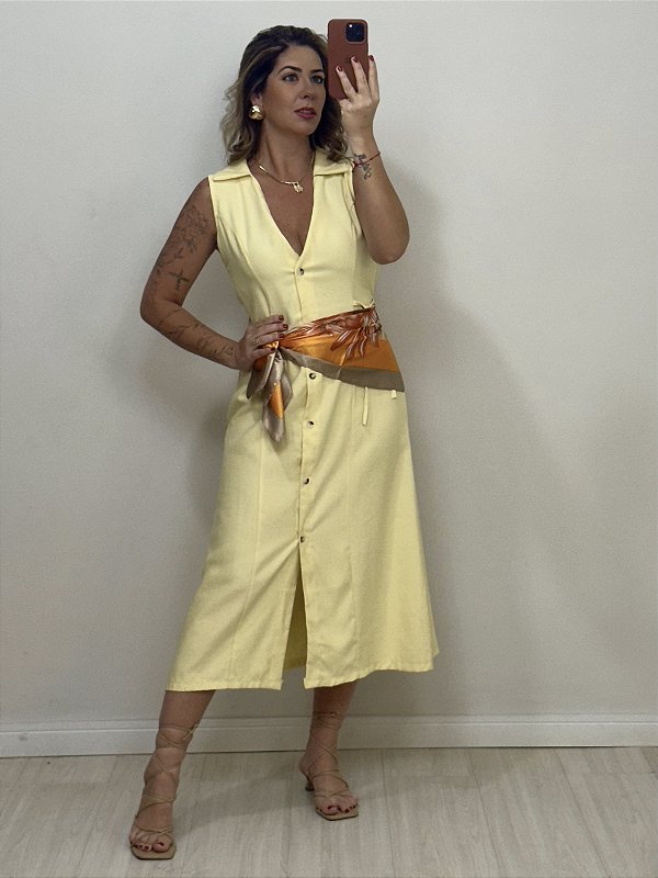 CHEMISE ISA AMARELO (AR25-1351)