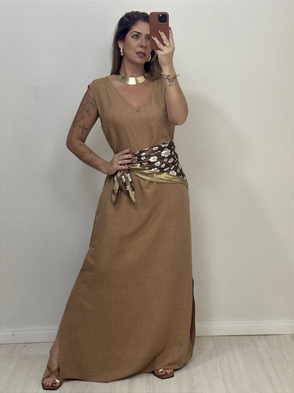 VESTIDO ALICIA CAPUCCINO  (AR25-1452)