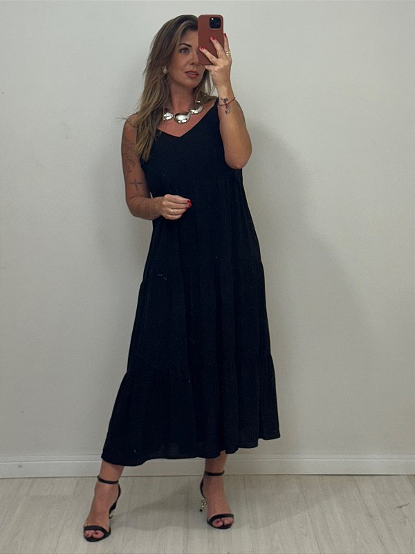 VESTIDO ISIS PRETO (AR25-1484)