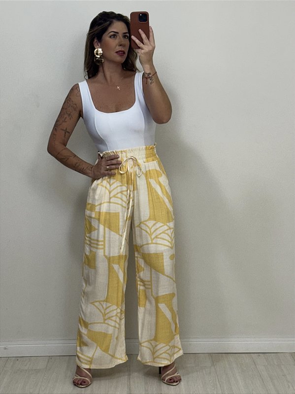 PANTALONA FLÁVIA AMARELA (AR25-1601)
