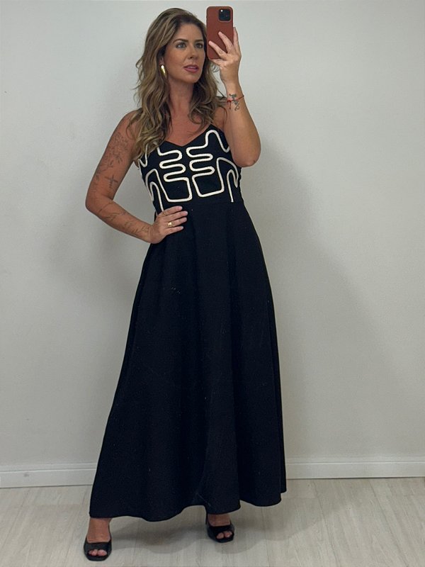 VESTIDO MARILIA PRETO (AR25-1688)