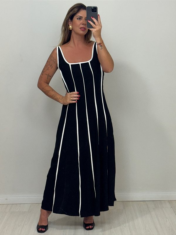 VESTIDO LIA PRETO/BRANCO (AR25-1902)