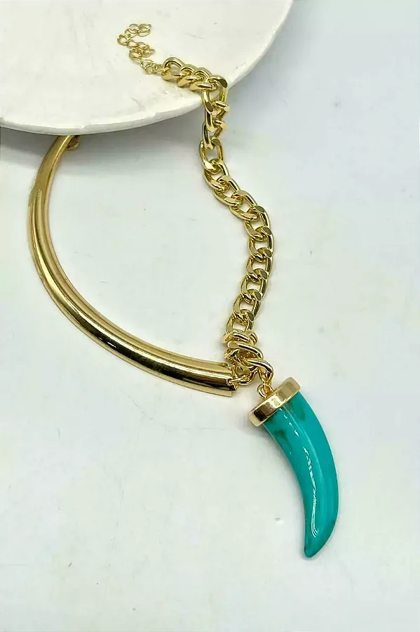 COLAR OROÁLIS AZUL (AR25-1925)