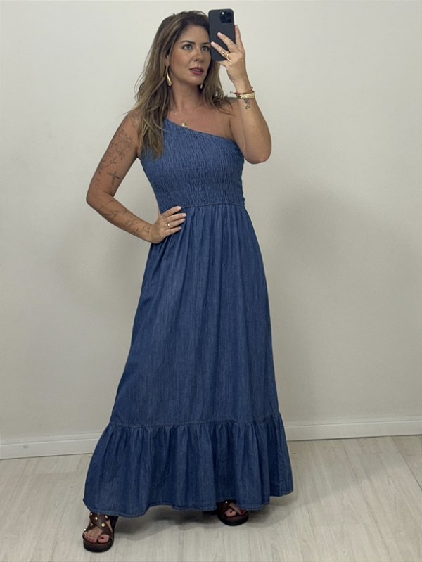 VESTIDO JEANS NULA MANGA (AR25-1733)