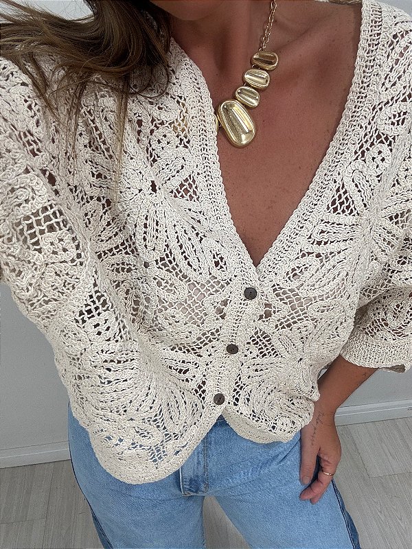 BLUSA CROCHÊ CRU (AR25-1515)