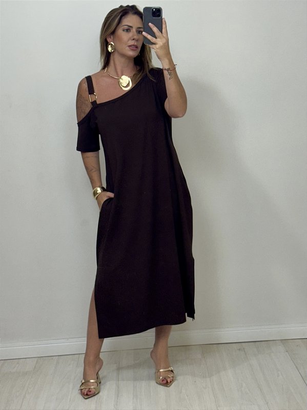 VESTIDO MELINDA MARROM (AR25-1990)