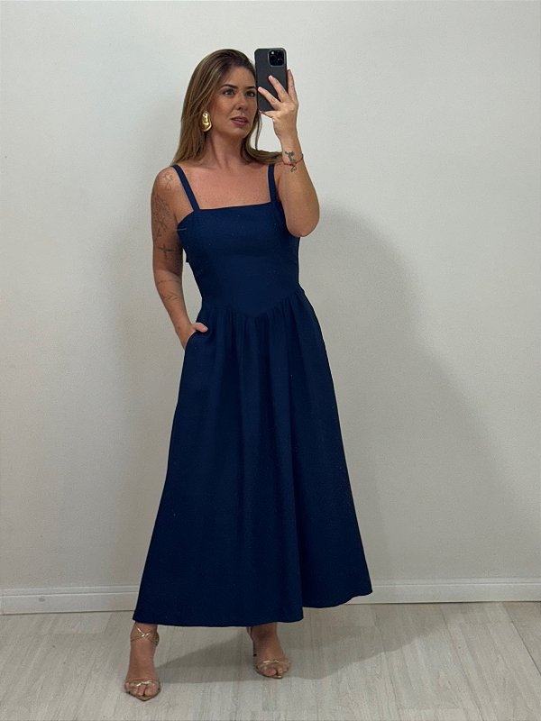 VESTIDO REBECA AZUL MARINHO (AR25-2209)