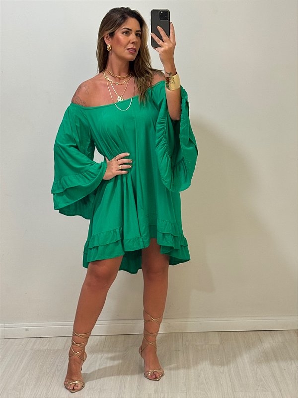 VESTIDO CAROLINA VERDE BANDEIRA (AR25-2503)