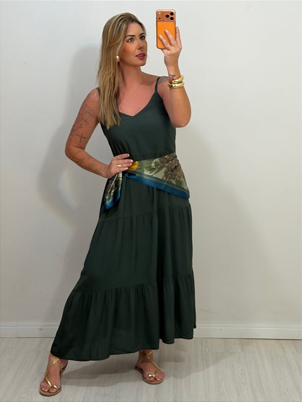 VESTIDO ISIS VERDE MILITAR (AR26-037)