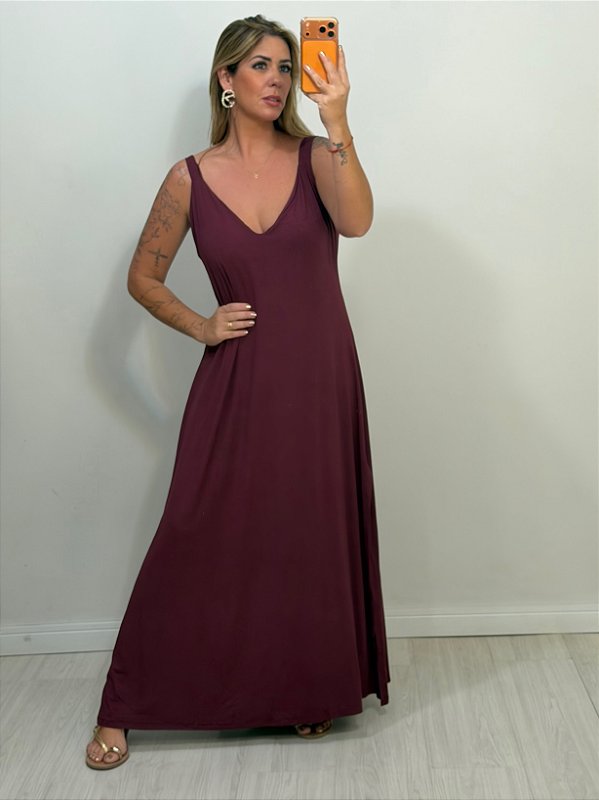VESTIDO MONICA VINHO (AR26-040)