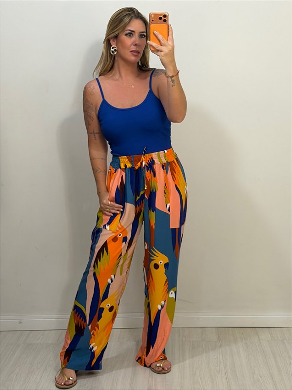 PANTALONA JULIANA FUNDO NUDE/AZUL (AR26-132)