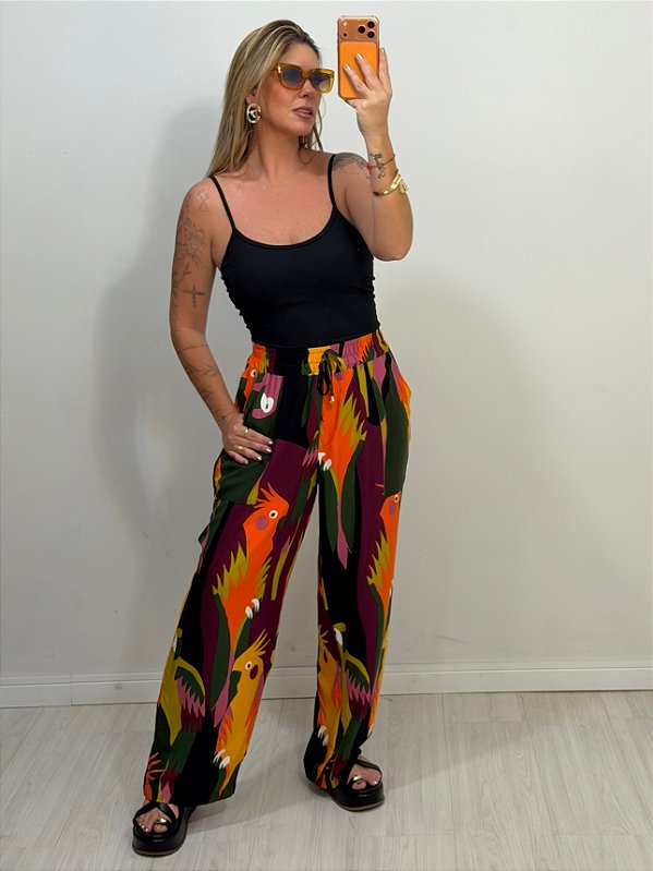 PANTALONA JULIANA FUNDO VERDE/VINHO (AR26-131)