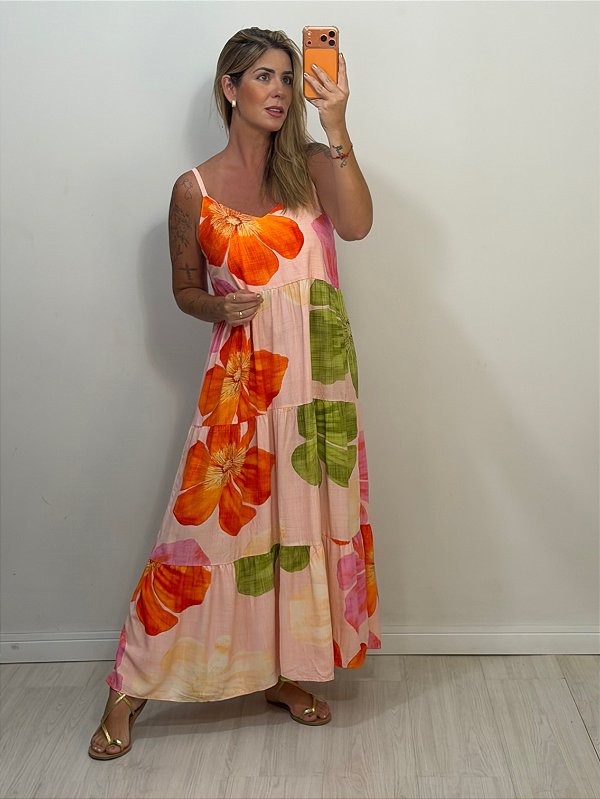 VESTIDO ISIS FLORAL ROSA (AR26-158)