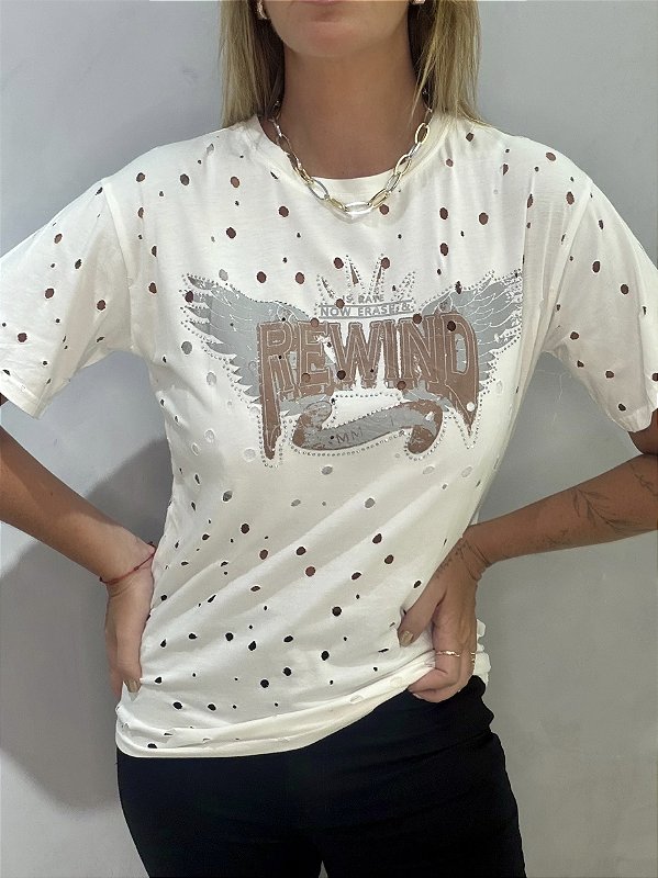 T SHIRT REWIND OFF (AR26-185)