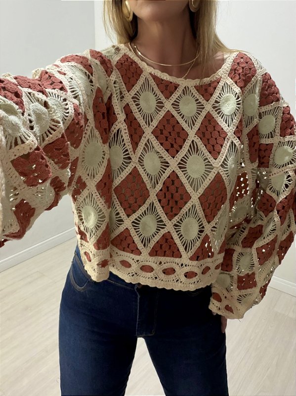 BLUSA BRUNA VERDE/TERRA (AR26-177)