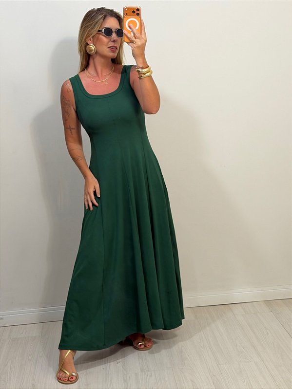 VESTIDO MAILLE VERDE (AR26-331)