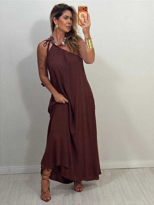 VESTIDO SUELEN MARROM (AR26-451)