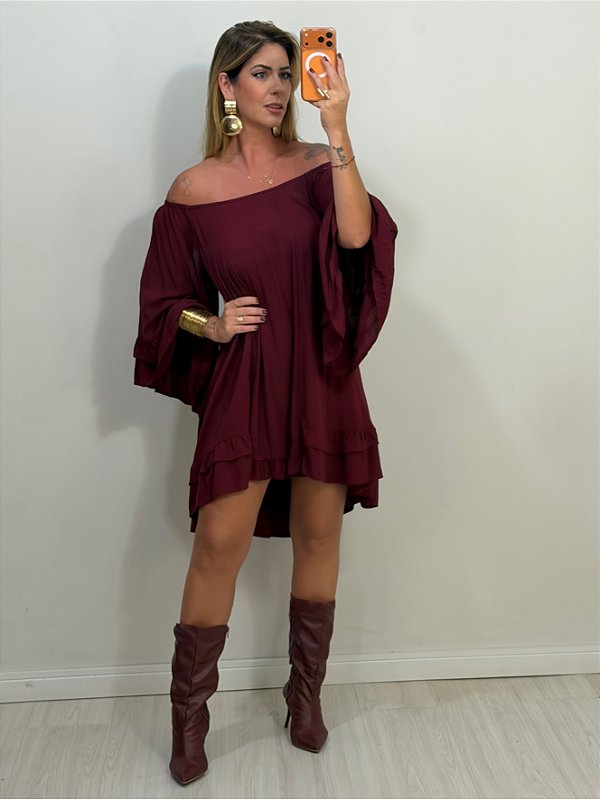 VESTIDO CAROLINA VINHO (AR26-471)