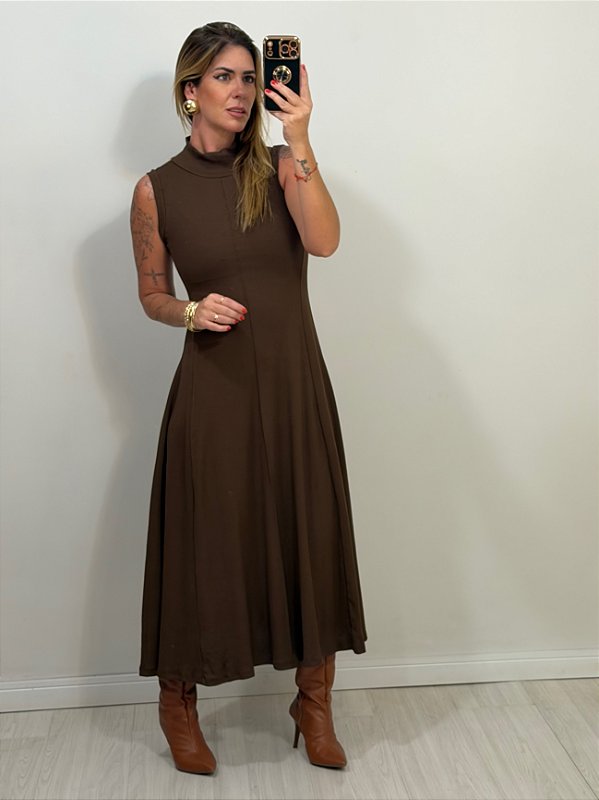 VESTIDO LARISSA MARROM (AR26-583)
