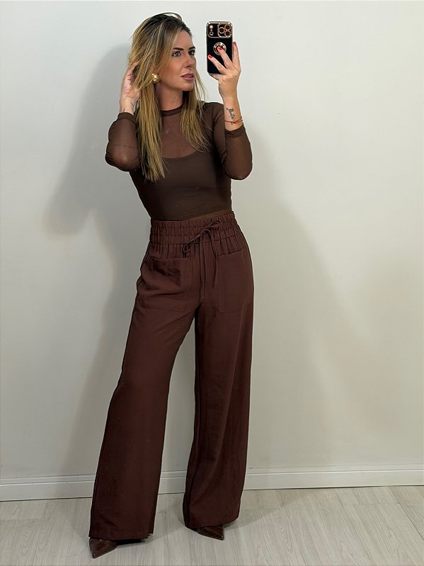 CALÇA KIARA MARROM (AR26-437)