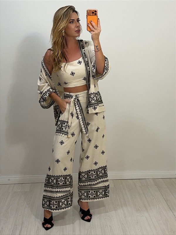 CONJUNTO BORDADO PRETO (AR26-630)