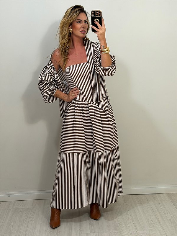 CONJUNTO LISTRADO MARROM (AR26-703)