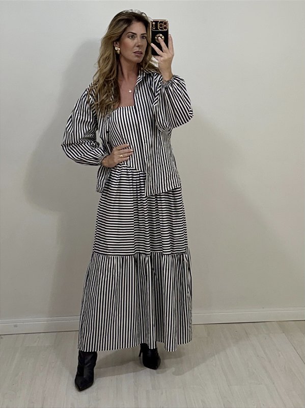 CONJUNTO LISTRADO PRETO (AR26-704)