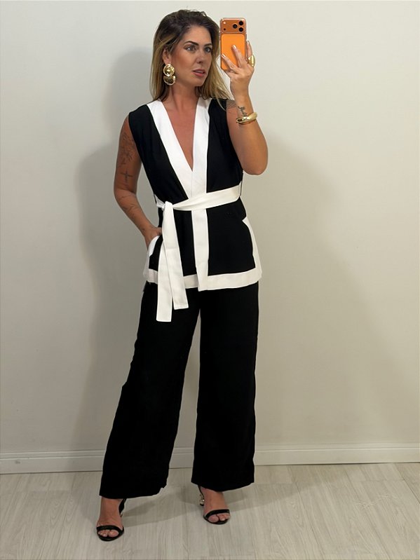 CONJUNTO LARISSA PRETO/BRANCO (AR26-778)
