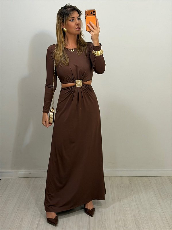 VESTIDO LUNA MARROM (AR26-803)