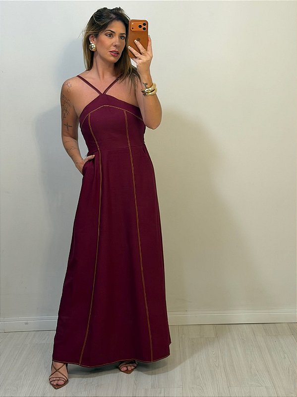 VESTIDO SUELEN VINHO (AR26-1009)