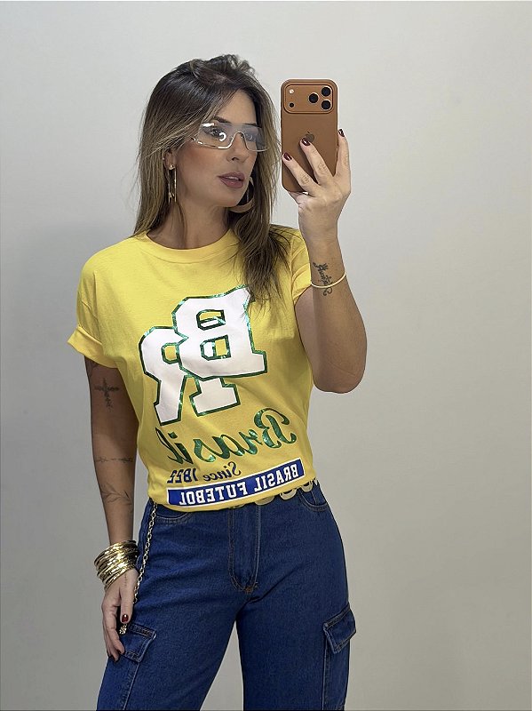 BLUSA BRASIL AMARELA (AR26-1040)