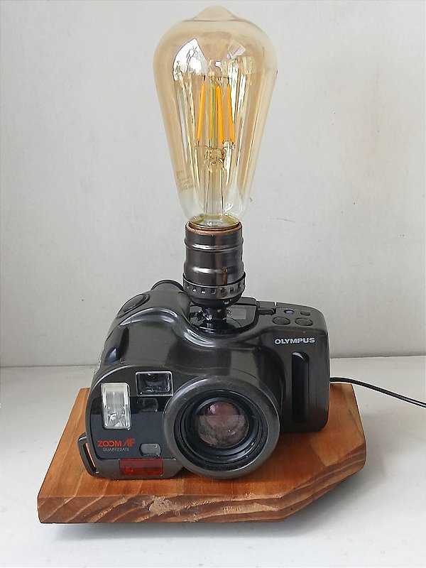 Luminária Câmera Olympus Vintage