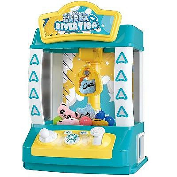 Brinquedo Eletrônico Garra Divertida Máquina de Prêmios Azul