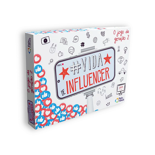 Jogo de Tabuleiro Vida de Influencer  - Pais e Filhos