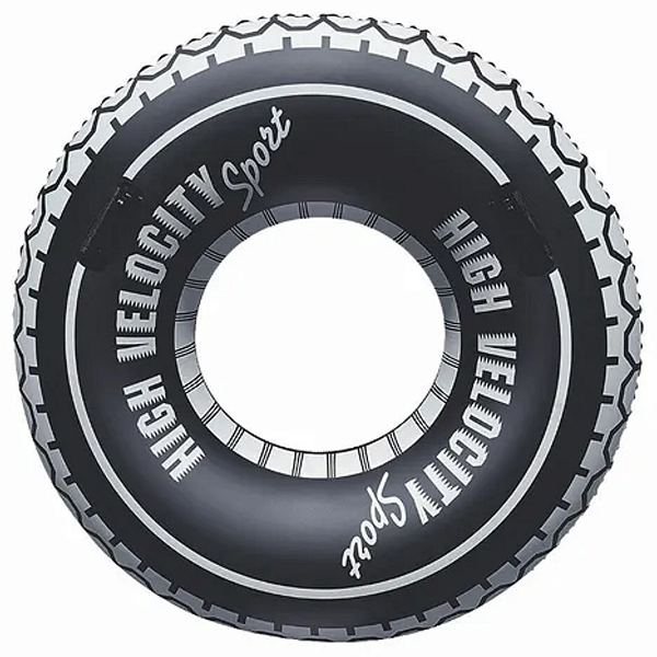 Boia Inflável De Cintura Redonda Estampa Pneu 100CM Piscina