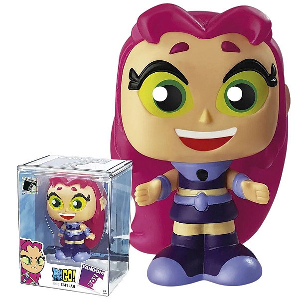 Boneca Estelar Fandom Box Teens Titans Go Colecionável Lider