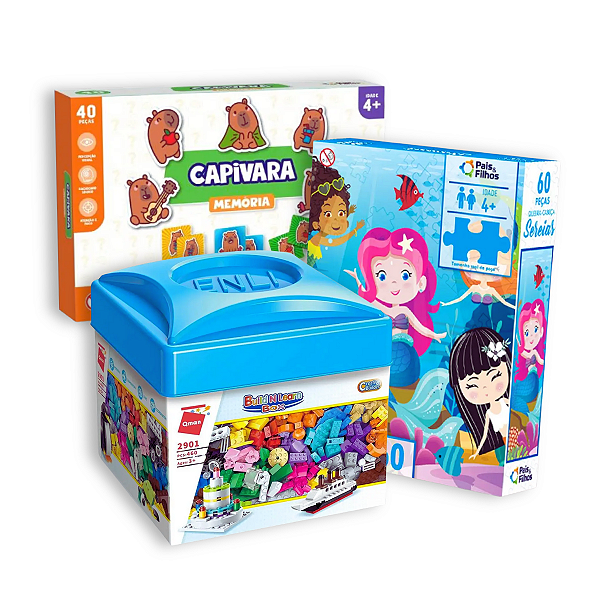 Kit Infantil Educativo 2 - 3 Jogos