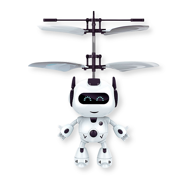 Robô Voador Mini Flight com Sensor e Luz de Led Recarregável