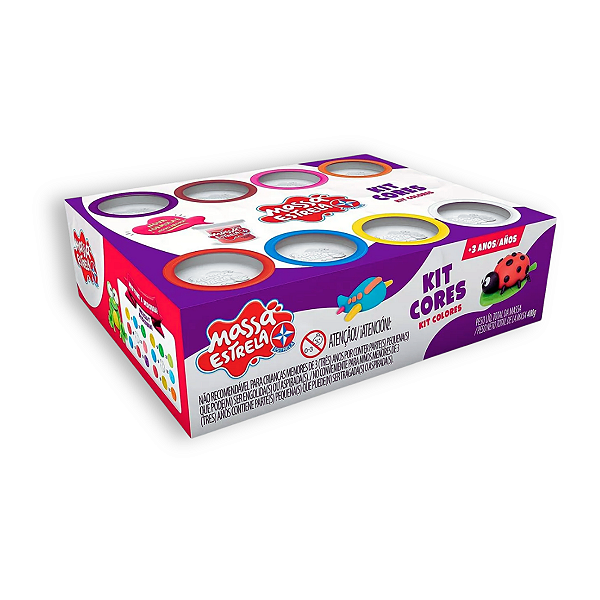 Massinha de Modelar Super Massa Kit Cores Estrela