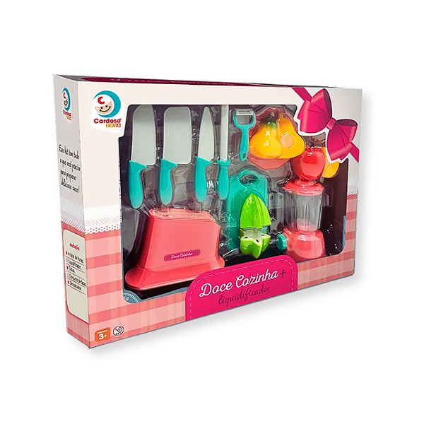 Liquidificador Infantil Kit Doce Cozinha Utensílios e Acessórios