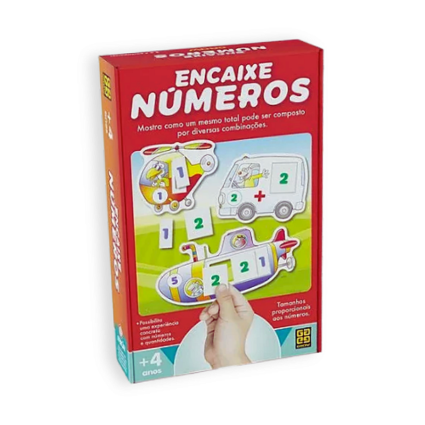 Jogo Educativo Encaixe Números Brincando e Aprendendo Grow