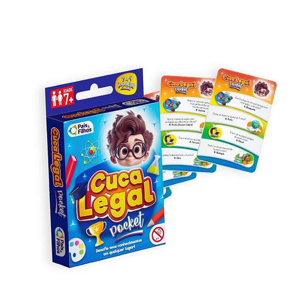 Jogo De Cartas Cuca Legal Pocket De Bolso Pais e Filhos