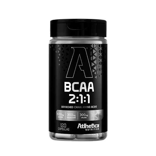 Bcaa 2:1:1 120 cápsulas - Atlhetica Nutrition