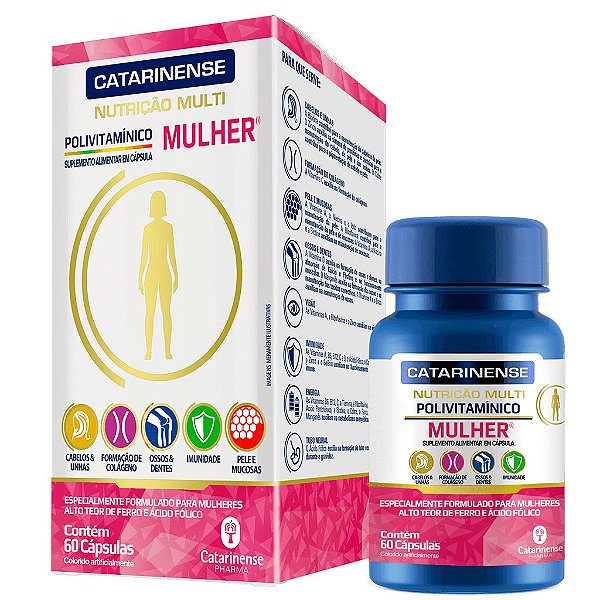 Multivitamínico Mulher 60 Capsulas - Catarinense Pharma