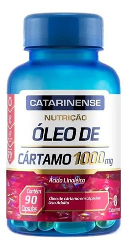 Óleo de Cártamo 1000mg 90 Cápsulas - Catarinense Pharma