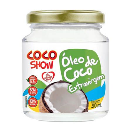 Óleo de Coco Extra Virgem Vidro 200ml - Coco Show