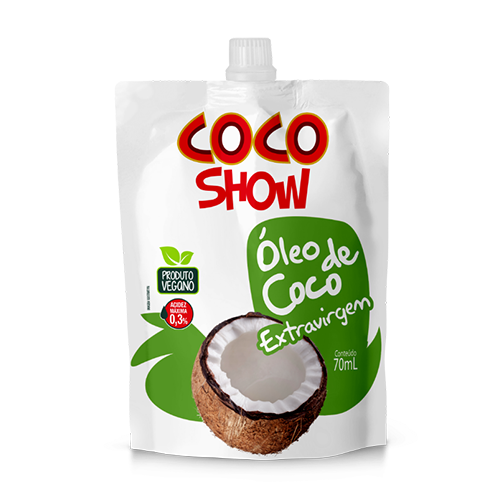 Óleo de Coco Extra Virgem Pouch 70ml - Coco Show
